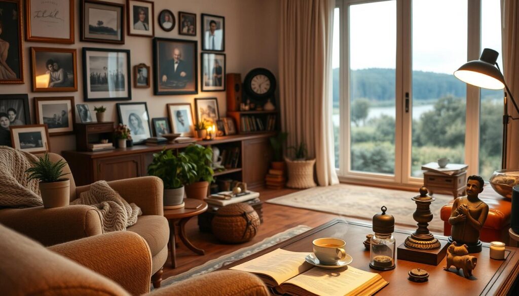 personal touches in living room